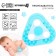Silicon “Triangle” teething, mix color, crush me