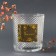 Bank for candles "Hug it. Flowers" transparent 350 ml 8.5x8.5x10 cm