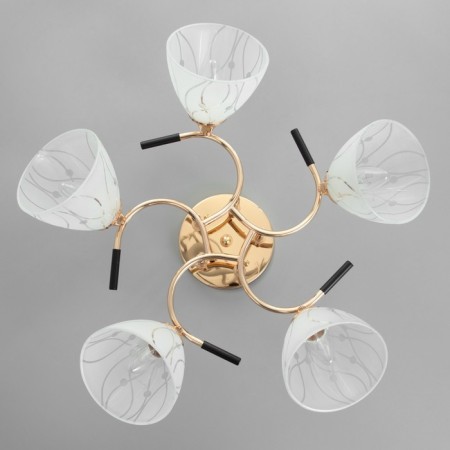 Luisa chandelier 5x60W E27 Gold 55x55x24cm-3