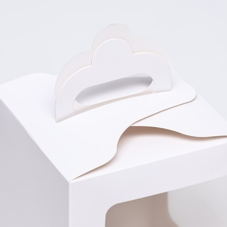 Confectionery packaging with a terminal, white, 12.5 x 12.5 x 15 cm-2