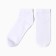 Male socks shortened, white color, size 27
