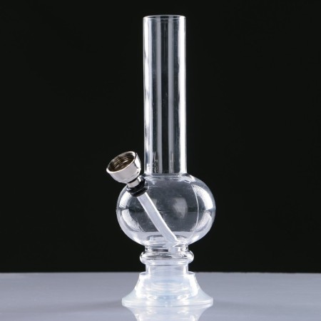 Bong smoking, H-15 cm, "Palpi", acrylic, white