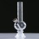 Bong smoking, H-15 cm, "Palpi", acrylic, white