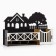 The keybox is wall -mounted with a shelf and a pocket, a house and a tree, 17 x 11.3 cm.