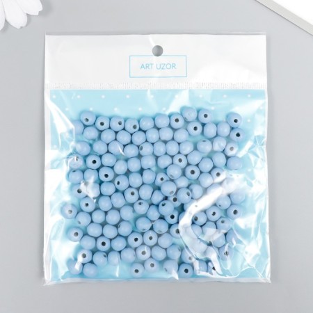 Beads for creativity "Blue" D-0.8 cm, set of 20 g-3
