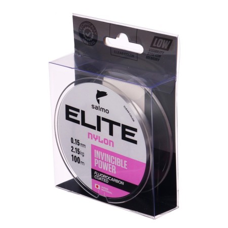 Monophile Flood Salmo Elite Fluoro Coated Nylon, diameter 0.15 mm, test 2.15 kg, 100 m, transparent-1