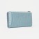 Women's wallet on the button, blue color
