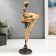 Souvenir Polystone stand "African with a dish, in a gold outfit" 31.5x10.5x12.5 cm