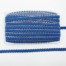 Braid white-blue-blue, width 1.2 cm, 50 m each