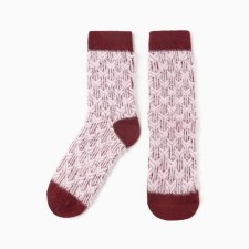 Women's terry socks minku, burgundy color, rr 36-41