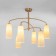 Ceiling chandelier with glass lamps Omber, 60W, E14, 70x70x60 cm