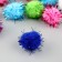 A set of textile parts for the decor "bombs" 20 pcs. set, size 1 pc. 1.8 cm, color mix