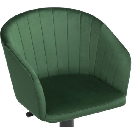Computer chair thibault plastic/velor, black/green 60x60x81 cm-4