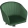 Computer chair thibault plastic/velor, black/green 60x60x81 cm