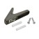 Furniture hook Cappio fawn, one -rod, color graphite, 3 pcs.
