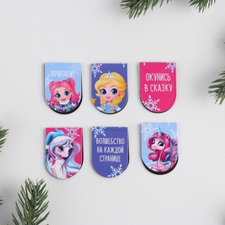New Year. Bookmarks for books Magnetic "Magic near", 6 pcs-2
