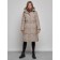 Coat insulated winter female, size 50, color light brown