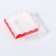 Box for cookies, red, 12 x 12 x 3 cm
