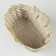 Wicker basket, d25 x 18 x 11/19 cm, yellow, bamboo