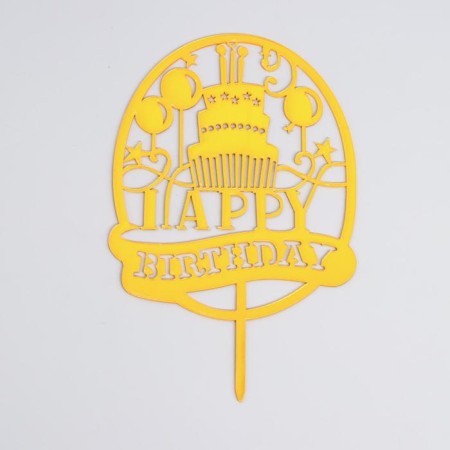 Topper "Happy Birthday", Cake