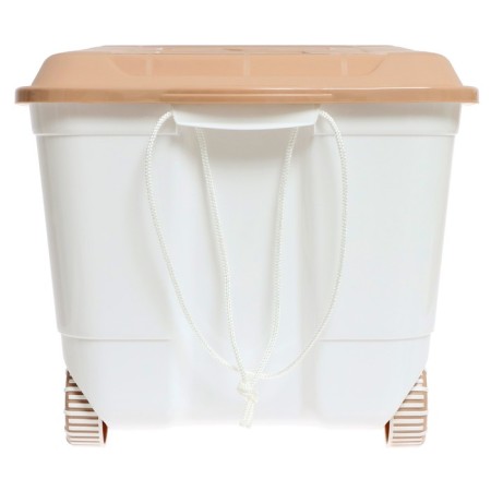 Box for toys "Air balloons", on wheels 58 × 39 × 33.5 cm, 45 l, dark beige-2