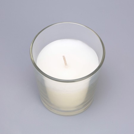 Candle in a smooth glass flavored "white lily", 8.5 cm-2