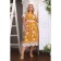 Women's dress, size 52, mustard color