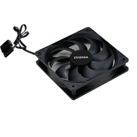 DIGMA DFAN-120-9 fan 120x120x25mm black 3-PIN 4-PIN (Molex) 23db 120GR RET-7
