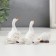 Polystone souvenir "White geese on a walk" set of 3 pcs 5.4x5x4 cm