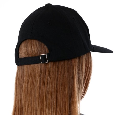 Women's cap with rings, black color, rr 56-10