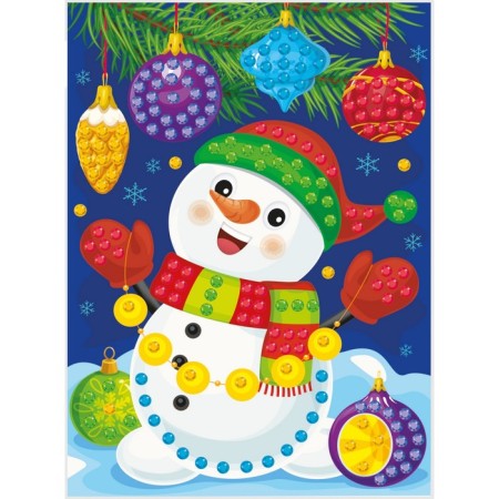 Set for creativity. Drawing from Ryzes "Snowman" (with Christmas toys)