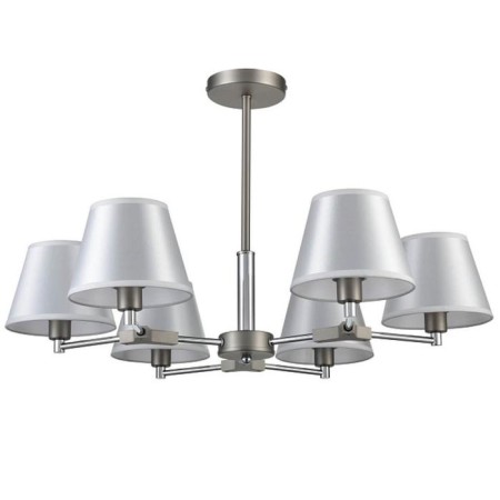 Adele chandelier, 6x40W E14, black color, nickel