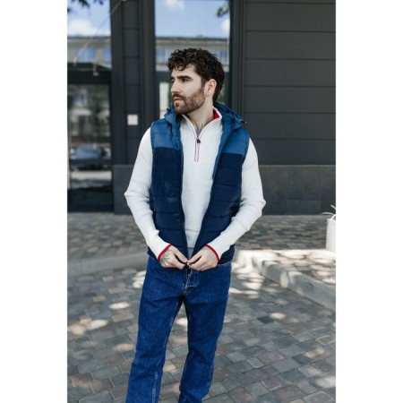 Male ise vest, size 48, blue color, blue-2