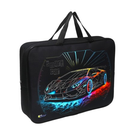 Folder with handles Textile A4, 350 x 265 x 80 mm, PMD 4-22, "Smart Car"-1