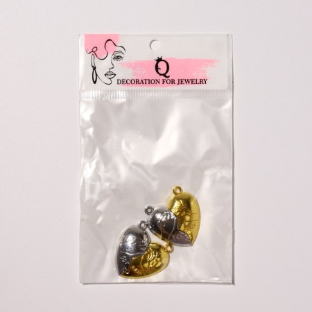 Magnetic “Heart” castle forever (set 2 pcs.), The color of silver-gold-3