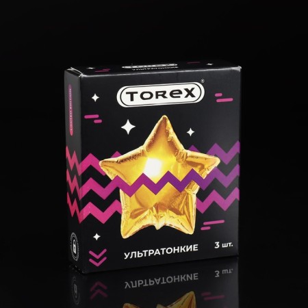 Torex Party condoms, ultra -thin, 3 pcs