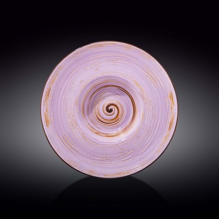 Deep plate Wilmax England Spiral, D = 27 cm, 250 ml, lavender color