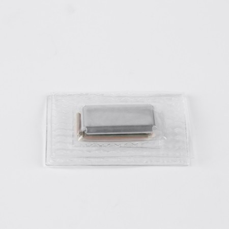 Magnetic, secret button, 20 × 10 mm, silver color-1