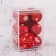 Set of balls plastic D-4 cm, 12 pcs "Andante" red