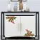Sticker Plastic Interior color "Winter twig with berries and cones" 20x30 cm