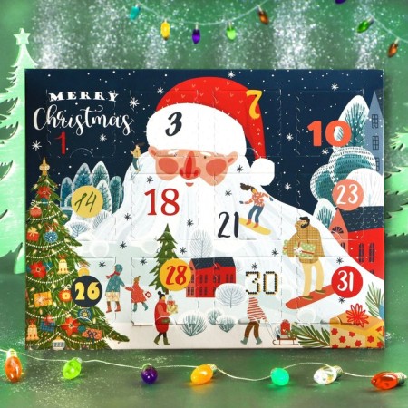 New Year. Advent calendar with chocolate "Congratulations on Santa Claus", 12 x5 g-2