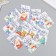Cardboard "Snowflake" set 10 pcs (5 types) 4x6 cm