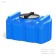 Rectangular capacity, series R, 100 l, blue color
