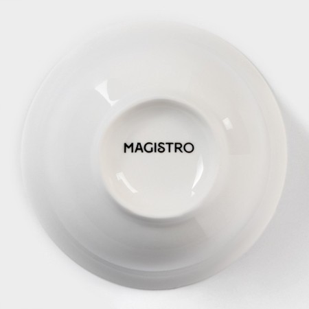 Porcelain salad Magistro "Blanche", 220 ml, d = 10 cm, white color-3