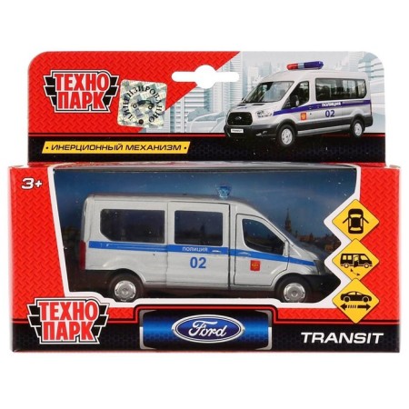 The Ford Transit Police, 12 cm, inertial, opening doors, metal-3