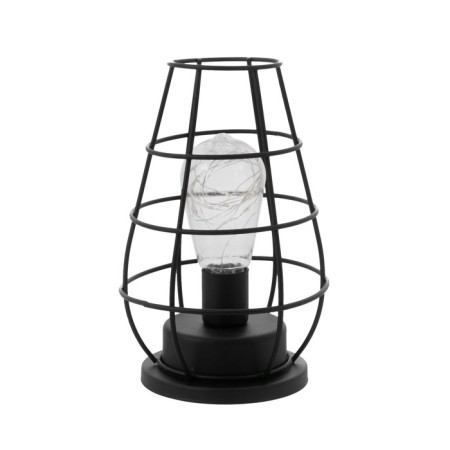 Nightlight "Light" LED from 3xaaa batteries Black 12x12x19 cm Risalux-7