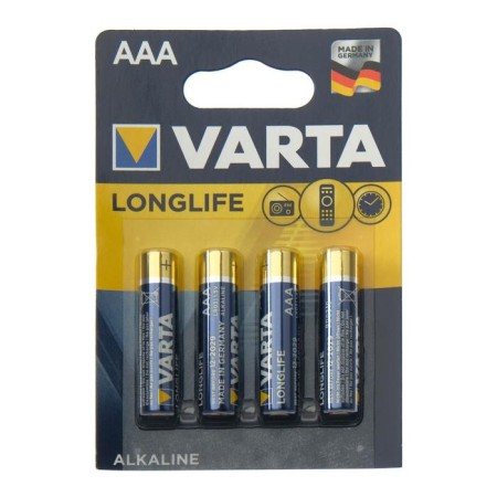 Battery Alkalin Varta Longlife, AAA, LR03-4BL, 1.5V, blister, 4 pcs.