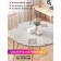 Tables on the table “Ornament of the tile”, round, oxford, elastic band, size 120x120 cm, diameter 75-100 cm
