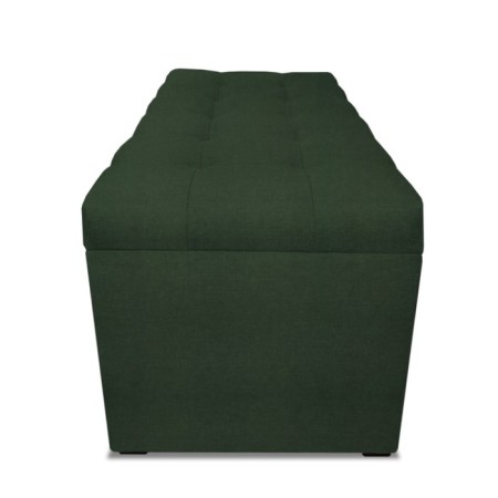 Puff with a lid and weight, 800 × 400 × 420 mm, Velur Dream, Forest color-4