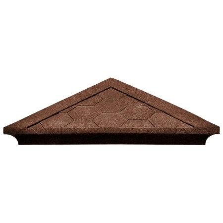PPK cap to a collection column, 2 × 2 bricks, 53.5 × 53.5 × 4.3 cm, brown, “flexible tile”-2